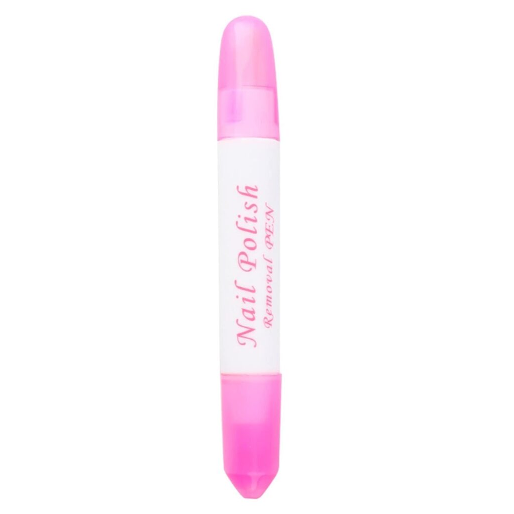 1Pc Pink Nail Erase Pen-Women Nail Art Polish Corrector Pen,Removable Head Nail Polish Cleaning Manicure Corrector Pens for Manicure Fingernail Home Salon Use,Nail Polish,Foot,Hand and Nail Care(6g)