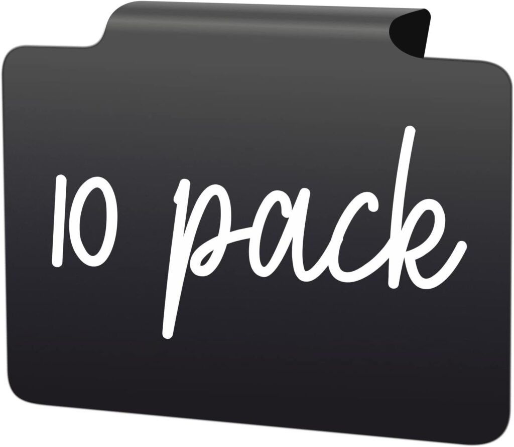 Basket Labels Clip On for Pantry Organization and Storage Baskets Bin Labels - Small Chalk Labels for Baskets - Black Bin Clip Labels for Baskets - Chalkboard Basket Tags Dry Erase Bin Labels Clip On