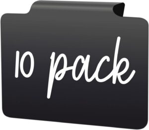 Basket Labels Clip On for Pantry Organization and Storage Baskets Bin Labels - Small Chalk Labels for Baskets - Black Bin Clip Labels for Baskets - Chalkboard Basket Tags Dry Erase Bin Labels Clip On