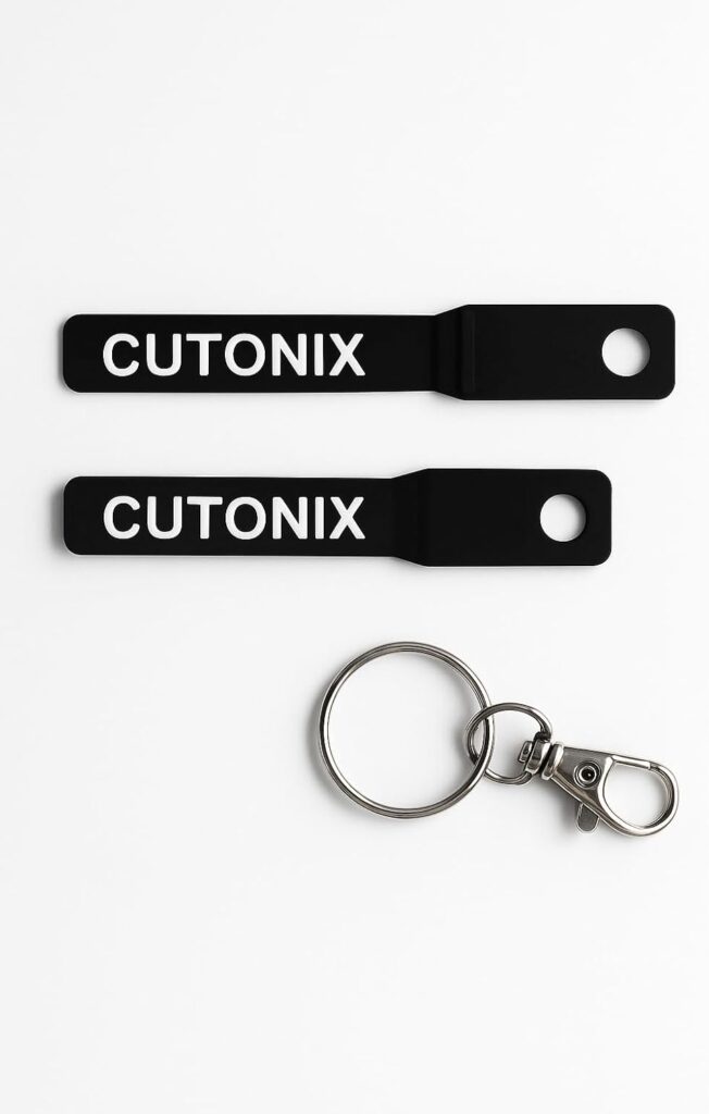 CUTONIX - New Barber Hair Clipper Cleaning Strips, Remove Hair Buildup Between Your Clipper Blades, Professional Barber Maintenance Tools, Pack of 2 + Keychain