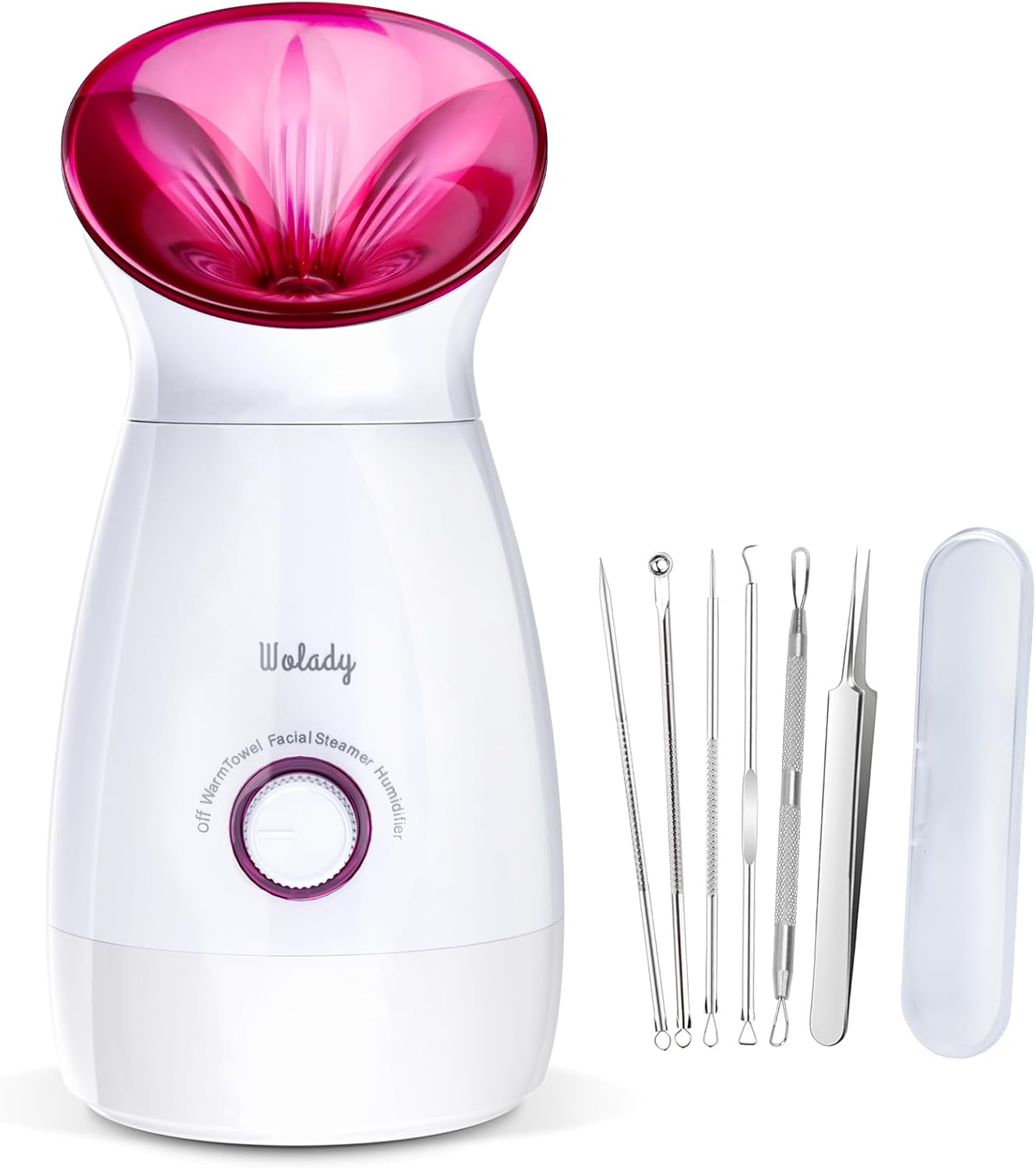 Facial Steamer Large 3-in-1, Towel Warmer & Humidifier Mode, Nano-Ionic Face Steamer with Skin Care Tools, Facial Pores Deep Cleaning, Warm Mist Home Sauna Spa for Women, Birthday Gifts