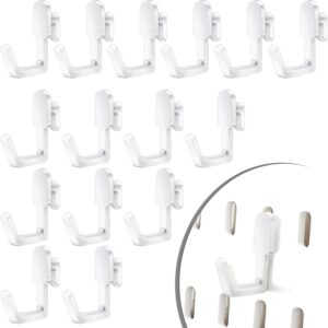 CroBlissful 15sets Pegboard Hook Compatible with IKEA Skadis Organizer Accessories, Hook Accessories Compatible with IKEA, Pegboard Hooks for Garage Home Office Indoor Supply (White)