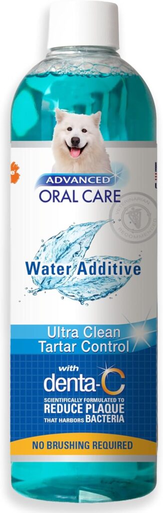Nylabone Advanced Oral Care Pet Dental Water Additive, Liquid Tartar Remover & Breath Freshener for Dogs, Dog Teeth-Cleaning, Original Flavor, 16 oz.