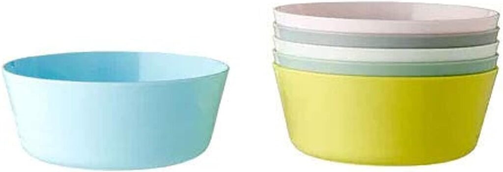 Ikea Plastic Bowl (Mixed Colours) - Set of 6
