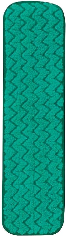 Rubbermaid Commercial Products HYGEN 18 inch Microfiber Dust Pad, Green, For Janitorial/Professional Cleaners and Heavy-Duty industrial Cleaning/Dusting/Sweeping