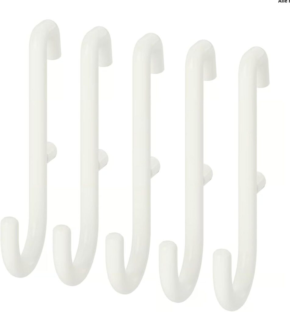 IKEA Steel,Epoxy/polyester Skadis Hook White / 5 Pack 203.208.02