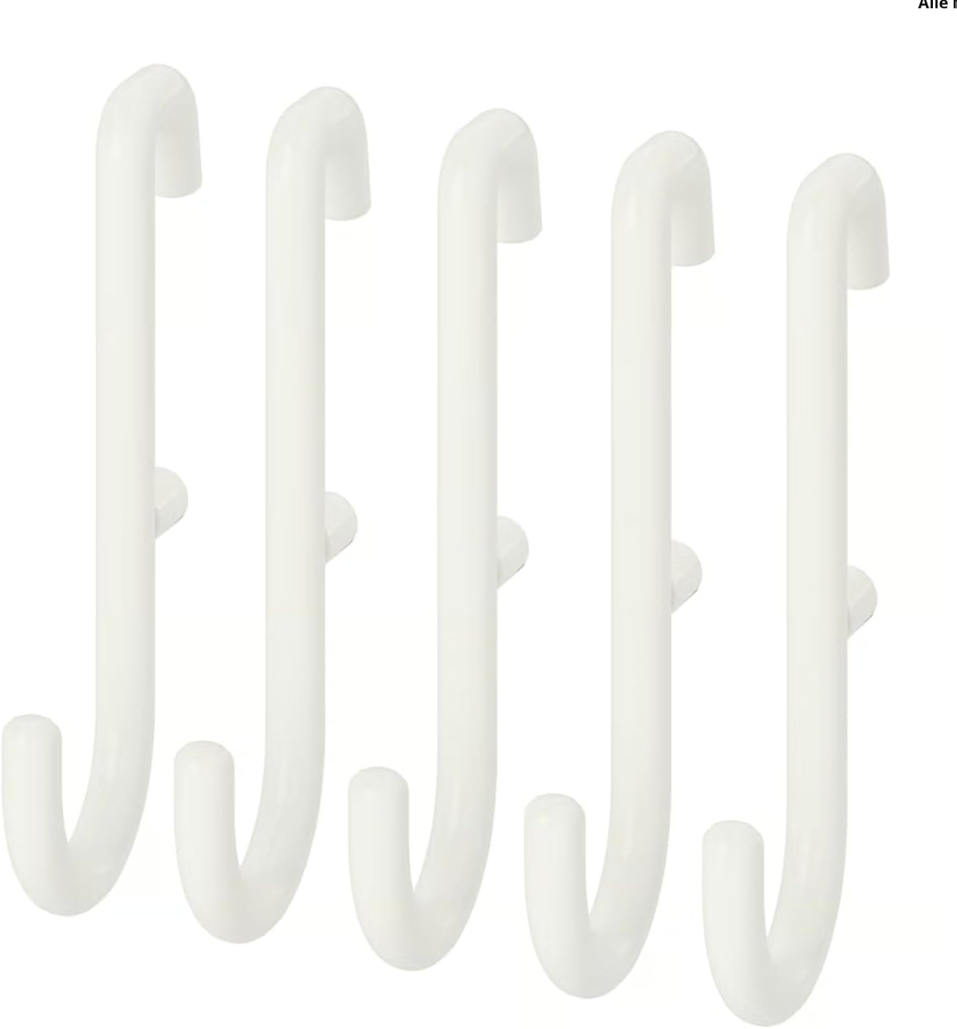 IKEA Steel,Epoxy/polyester Skadis Hook White / 5 Pack 203.208.02