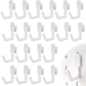 Plus tard 20Pcs Pegboard Hooks, Peg Board Hooks for Hanging, Peg Board Organizer Accessories Compatible with IKEA Skadis Pegboard, Universal Hangers for Garage Kitchen and Office