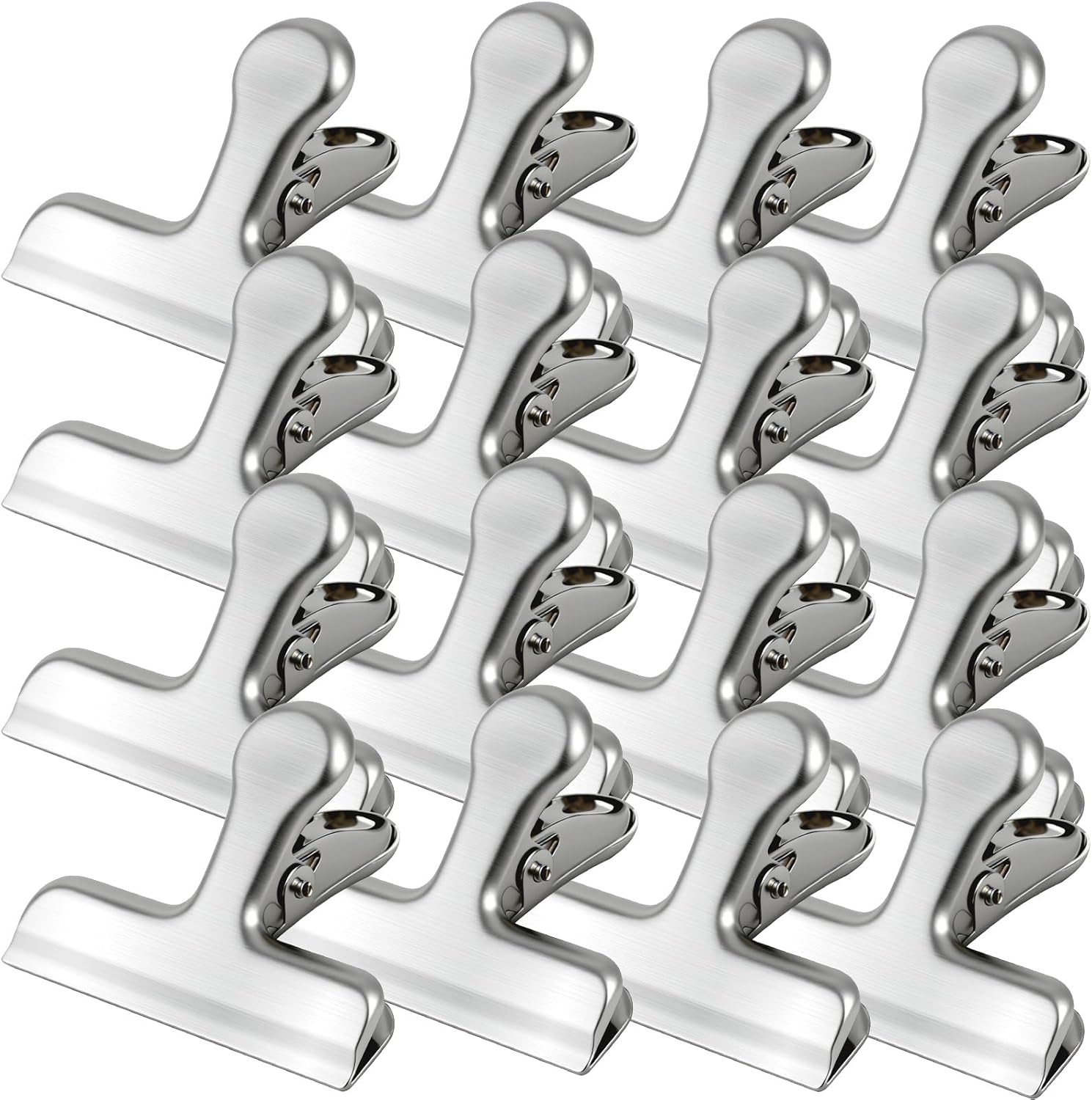 16Pack Chip Clips Bag Clips, 7cm Bag Clip for Food Storage, Kitchen Snack Clamps with Strong Grip, Leak-Proof Clamps for Bread, Snacks - Home & Office Organization