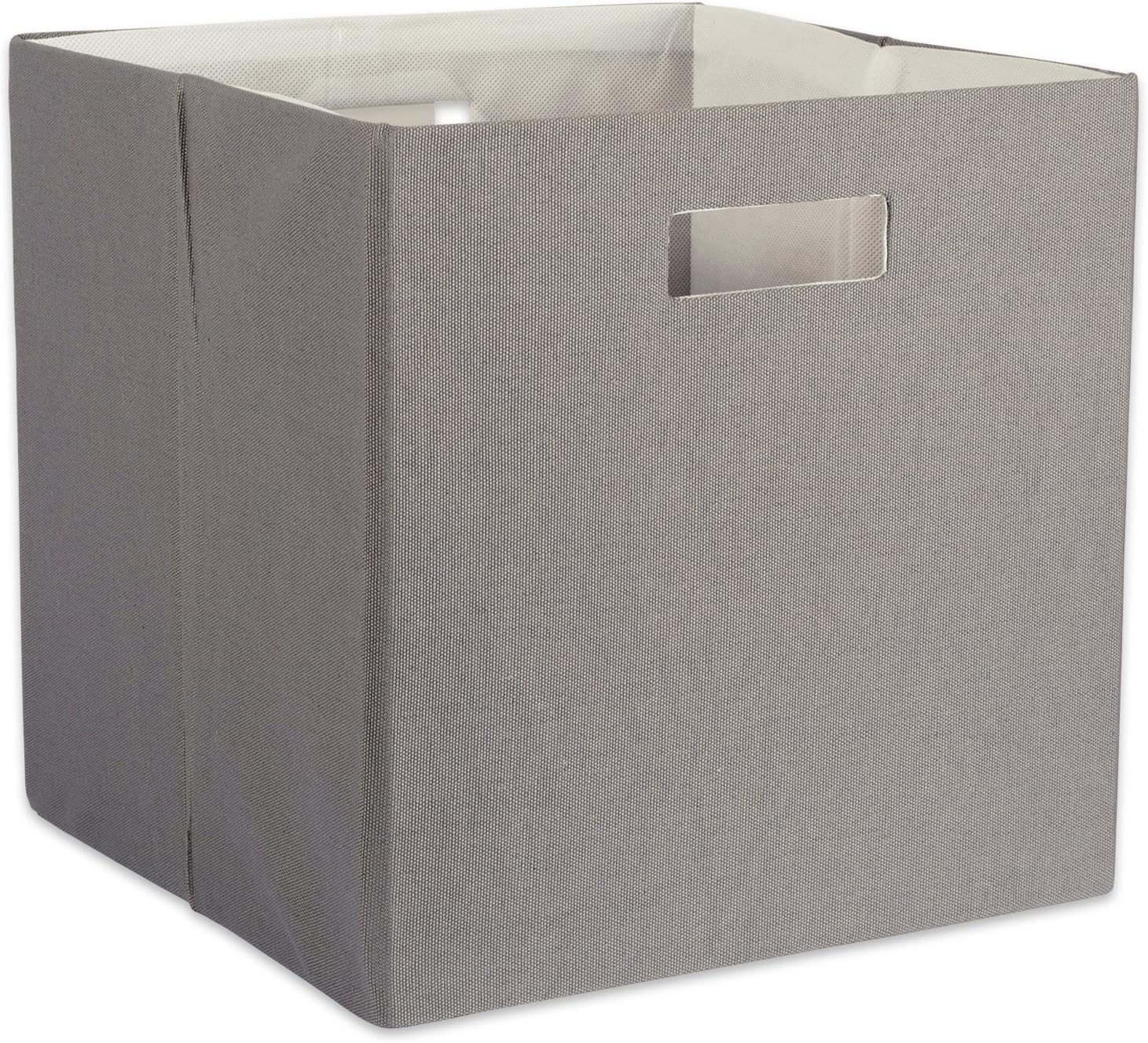 DII Poly-Cube Storage Collection Hard Sided, Collapsible Solid, Large, Gray